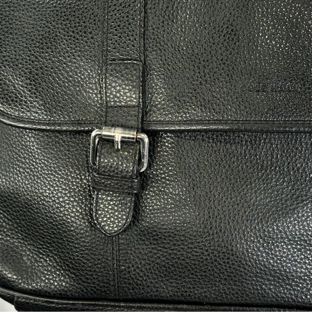 Cole Haan Work Messenger Leather Crossbody Bag Black - Picture 4 of 15